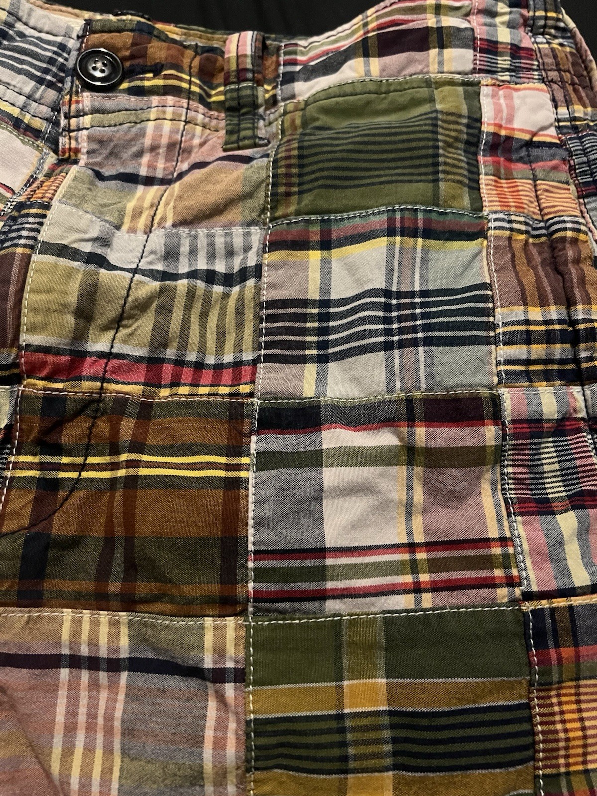 American Eagle Patchwork Shorts 32 100% Cotton - image 9