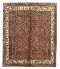 Genuine Hand Knotted Bijour Wool Area Rug 10 x 8 Ft