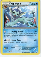 Vaporeon 25/108 Uncommon Dark Explorers LP Pokémon on eBay