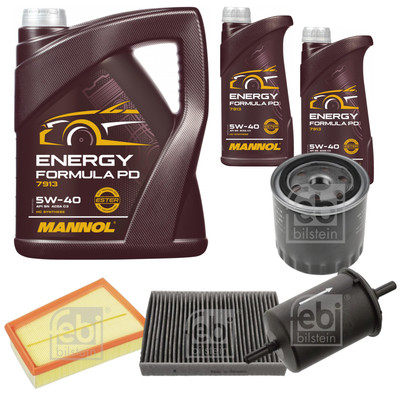 FEBI BILSTEIN Inspektionspaket 7L MANNOL Energy Formula PD 5W-40 für Renault