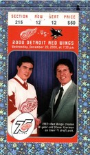 Evgeni Nabokov Shutout #4 Ticket Stub 12-20-2000 Wings Sharks Mike Ricci G#181