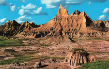 Badlands National Park - South Dakota SD - PM 1989 Postcard