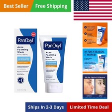 10 Benzoyl Peroxide Acne Foaming Wash, Maximum Strength, Daily Acne-Fighting...