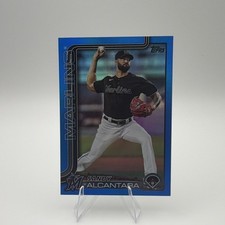 Topps Series 1 Sandy Alcantara Blue Parallel 335 56/150 Miami Marlins 2025