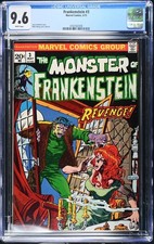 Frankenstein 3 573 Cgc 9.6 White Pages. Ploog House Of Secrets 92 Homage