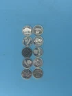 1 Gram Lot of (10) .999 Silver Rounds.  Total weight 10 grams
