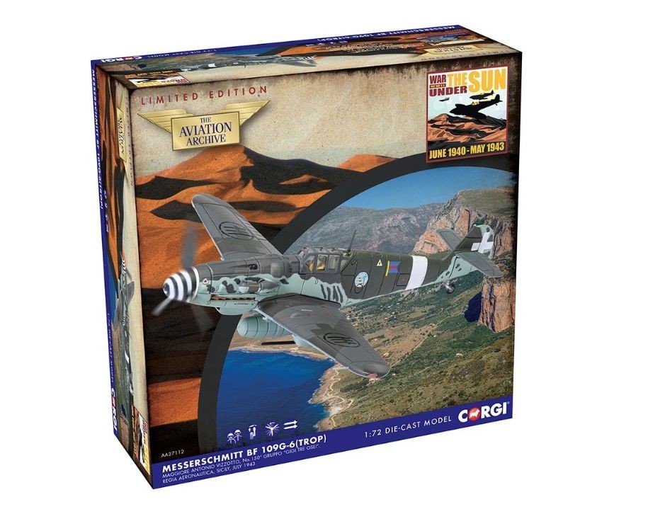 Corgi Aviation Archive AA27112 Messerschmitt Me109G-6 (Trop) Sicily 1943