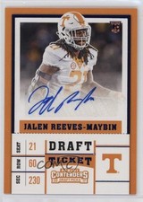 2017 Panini Contenders Draft Picks Ticket Blue Foil Jalen Reeves-Maybin Auto 1u6