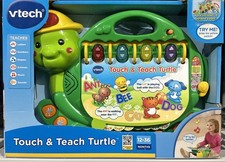 VTech Touch  Teach Turtle Interactive Electronic Learning Book Letters Numbers