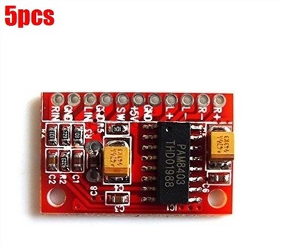 5Pcs Usb 5V Power Supply Audio Amplifier Board   3WX2 Mini Digital Powe co *yt
