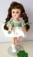 Vogue Ginny ML BK Walker 1958 in Tagged Spring Dress # 1110 with Shamrock Charm