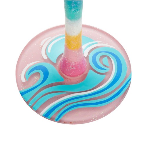Designs by Lolita My Heart Leads Me to The Beach Life Artisan Hand-Painted Wi... - Picture 4 of 4