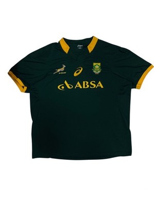 South Africa Rugby Shirt Asics ABSA Jersey Size 4XL green mens