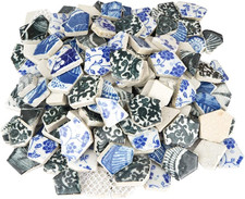 Mixed Vibrant Color Broken Ceramic Tiles for Crafts Mosaics, Polished China Tile