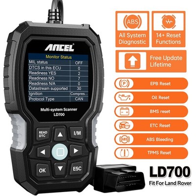 For LAND ROVER JAGUAR OBD2 Scanner All System Diagnostic ABS SRS EPB SAS Battery