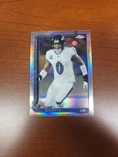 2025 Topps Chrome Roquan Smith #27 Football Refractor Ravens