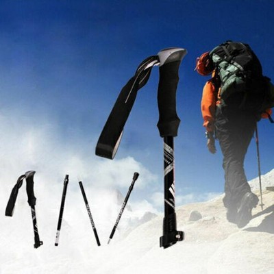 Alu Faltbar Walking Stöcke Teleskop Wanderstöcke Trekking Antischock 35-135cm DE