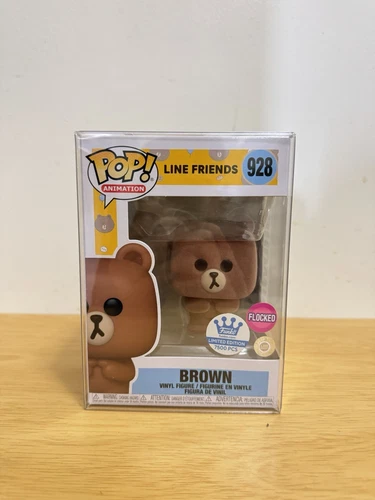 Funko Pop! Line Friends Brown Bear Flocked #928 Limited 7500pcs Funko Exclusive