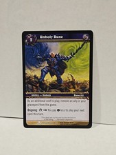  WoW TCG Unholy Rune Scourgewar World of Warcraft
