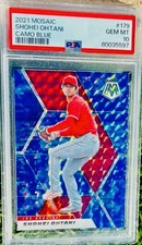 2021 Panini Mosaic Blue Camo Mosaic #179 Shohei Ohtani Psa 10 Non Auto MVP 🎈🎈