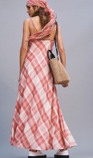 Polo Ralph Lauren Size 12 Cotton Plaid Maxi Tank Dress NWT