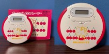 Hello Kitty Retro Portable CD Player Tested and Working USED From Japan T2023