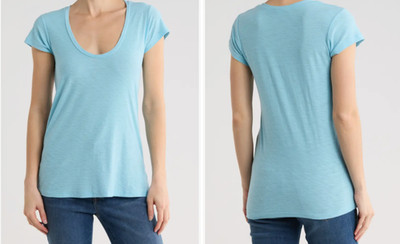 Standard JAMES PERSE Woman Deep V Neck Top Size: 2