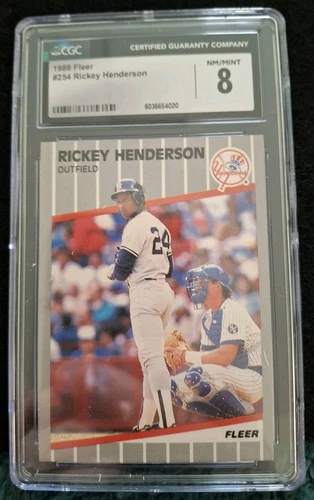 1989 Fleer - Rickey Henderson #254 CGC 8.0 NM/Mint 