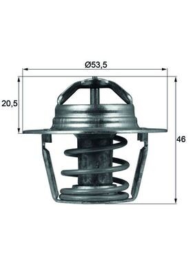 Thermostat liquide de refroidissement MAHLE TX 91 89D ouverture précise 89°C