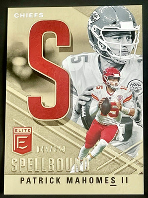 2021 Donruss Elite Patrick Mahomes II /349 Spellbound S #S-S Chiefs