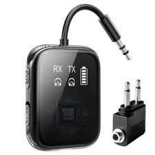 2025 Bluetooth 5.4 Transmitter Receiver, Low-Latency for Gaming/TV/PC/Gym,2-i...