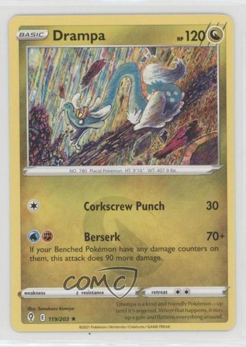 Drampa French Pokémon Sword & Shield McDonald's Collection #14