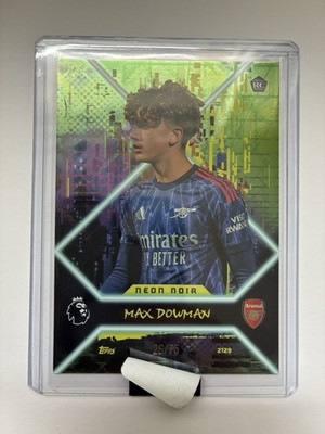 Max Dowman Neon Noir Topps Total Football 2025/26 Parallel Card /75 RC Arsenal