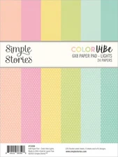 Simple Stories Double-Sided Paper Pad 6"X8" 24/Pkg-Color Vibe Lights