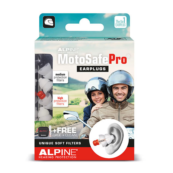 Alpine MotoSafe Pro Motorcycle Motorbike Earplugs Ear Plugs