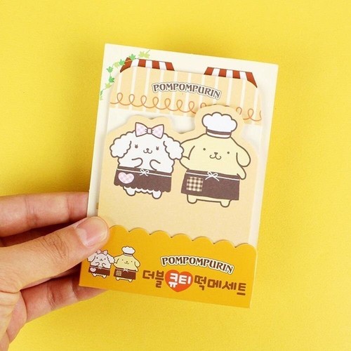 Juego de 2 piezas de almohadilla de notas no pegajosa para oficina de personajes de Sanrio (1 juego) - Imagen 3 de 13