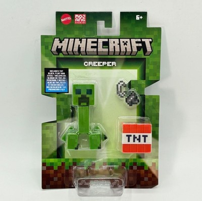 Minecraft CREEPER Action Figure 3.25'' w/ TNT Block Flint & Steel