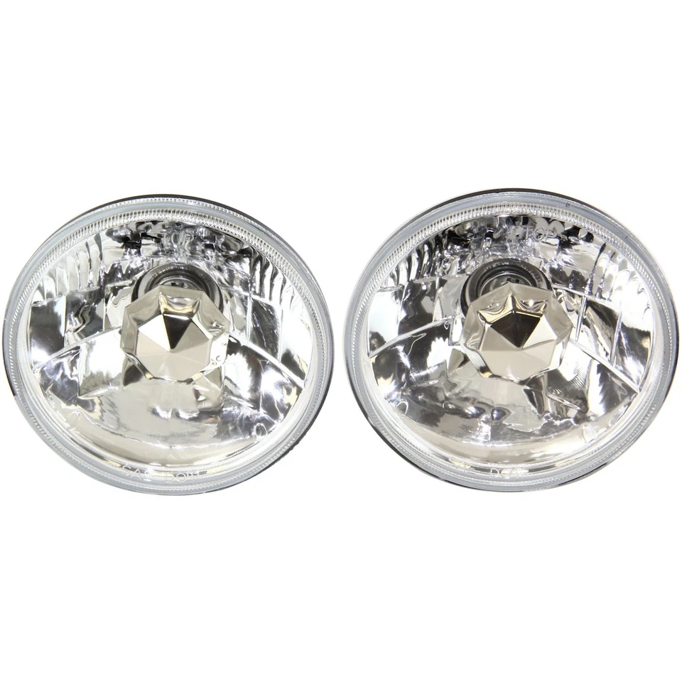 Juego de pares de faros delanteros redondos sellados de haz bajo para camioneta Chevy Foto 4 de 4