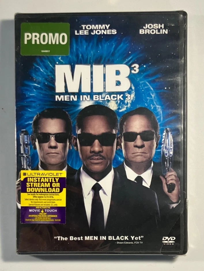 MIB Men in Black 1 & MIB 2 VHS VG & MIB 3 DVD Sealed New - All 3 in One UFO Lot! Foto 3 de 4