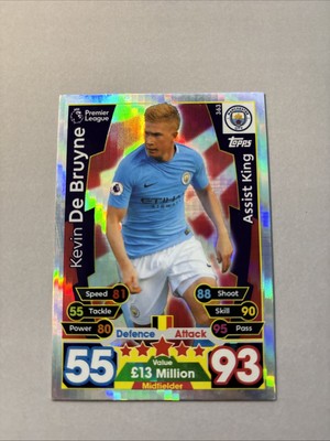 Kevin De Bruyne Assist King Topps Manchester City Premier League