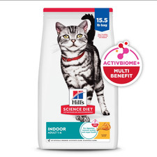 Hill's Science Diet Adult Indoor Chicken Recipe Dry Cat Food, 15.5lb bag