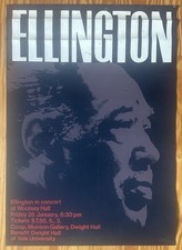 RARE DUKE ELLINGTON CONCERT POSTER YALE 1969 JOEL KATZ SIGNED ORIGINAL SERIGRAPH