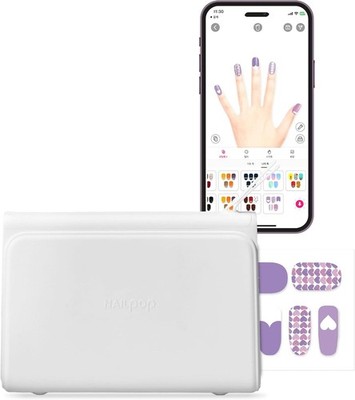 NAILPOP Digital Nail Art Design Printer Machine w/10 Nail Sticker Paper Sheets
