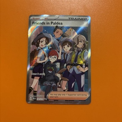 Pokémon TCG Trainer Friends in Paldea Ultra Rare Holo Card 137/131 Prismatic