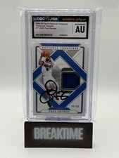 24-25 NT Paul George Treasured Threads Game Worn /99 76ers Signed Card CGC/ JSA