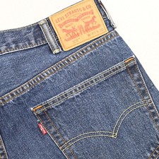 Levi's 550 Relaxed Fit Tapered Denim Blue Jeans Mens Size 40 x 30