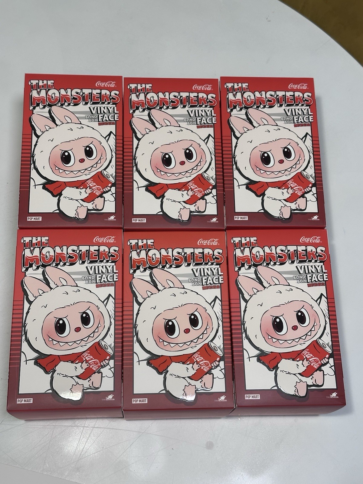 The Monsters Coca Cola Series Vinyl Face Plush Pendant, Blind Box, Set of 6