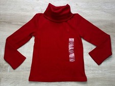 NWOT Polo Ralph Lauren Little Girls Shirt Red 3 Ribbed Cotton Blend Turtleneck