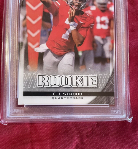 2022 C.J. Stroud Texans Ohio State Leaf PSA Gem MT 10 Special Release RC Flag - Picture 3 of 6