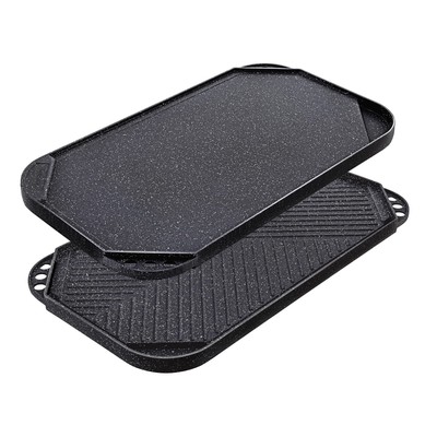SENSARTE Nonstick Griddle Grill Pan Pro-Grid Reversible Grill & Griddle Pan T...